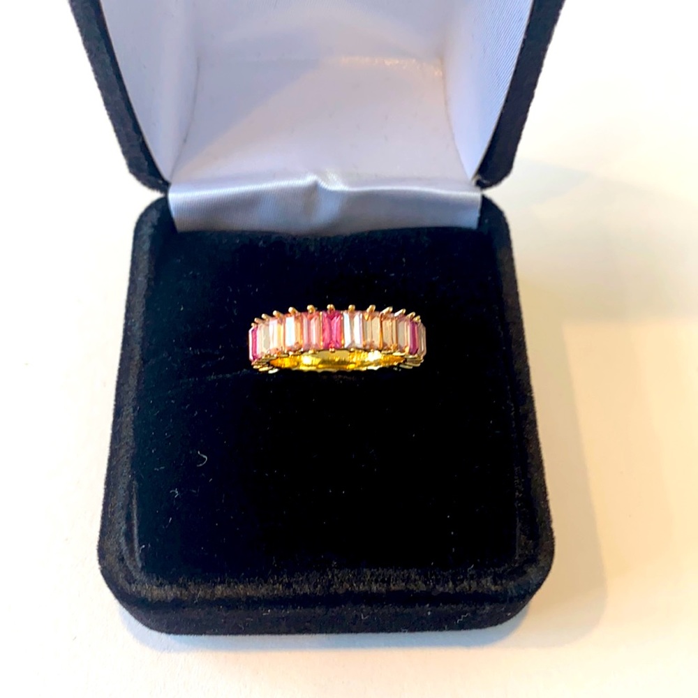 Bauble Bar Twist Mini Alida Pink Ombre Ring